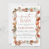 Winter Weihnachtsdusche Einladung (Vorderseite)