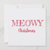 Winter Weihnachtsfeiertage Weihnachtskatzenkatze (Rückseite)