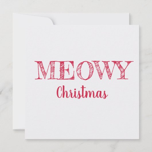 Winter Weihnachtsfeiertage Weihnachtskatzenkatze (Rückseite)