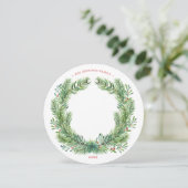 Winter Weihnachtsfest-Foto Feiertagskarte (Stehend Vorderseite)