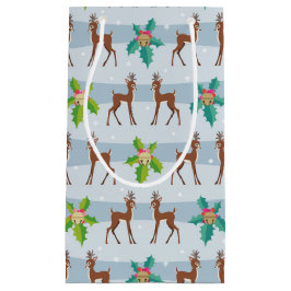 Winter Weihnachtsfest mit Holly Retro Inspiriert Kleine Geschenktüte