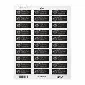 Winter Weihnachtsfest-Rücksendeadresse (Vorne)