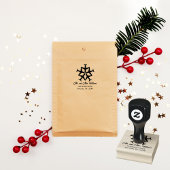 Winter Weihnachtsflugzeug Snowflage Coole Luftfahr Gummistempel