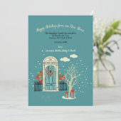 Winter Weihnachtsfront tür 2 Moving Ankündigung (Stehend Vorderseite)