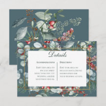 Winter Weihnachtsgrün Aquamarine Details Hochzeit