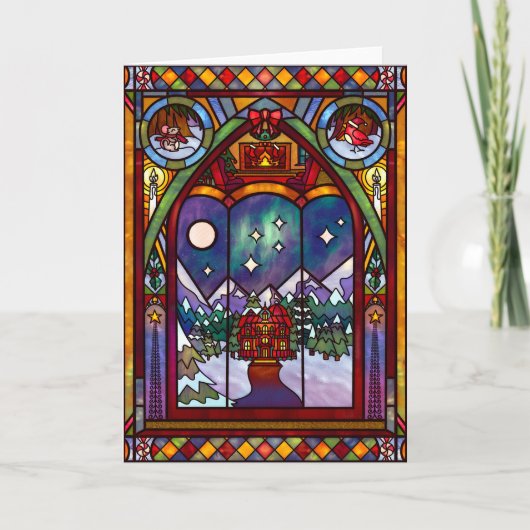 Winter-Weihnachtskarte Karte (Vorderseite)