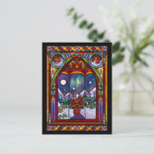 Winter-Weihnachtskarte Postkarte (Stehend Vorderseite)