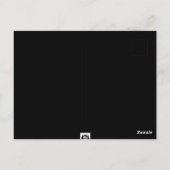 Winter-Weihnachtskarte Postkarte (Rückseite)
