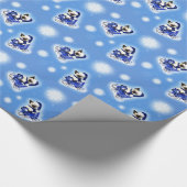 Winter-Weihnachtskatzen-Packpapier Geschenkpapier (Ecke)