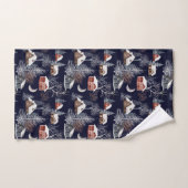 Winter-Weihnachtsmuster Badhandtuch Set (Handtuch)