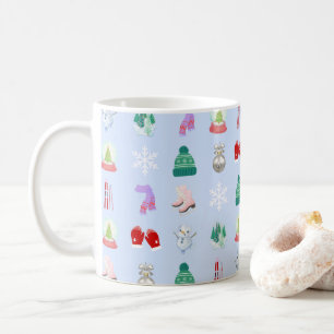 Winter-/Weihnachtsmuster-Kaffeetasse (11oz) Kaffeetasse