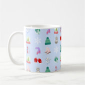 Winter-/Weihnachtsmuster-Kaffeetasse (11oz) Kaffeetasse (Links)