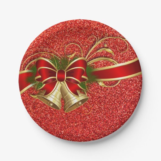 Winter-Weihnachtspapier-Teller Pappteller (Vorderseite)