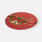 Winter-Weihnachtspapier-Teller Pappteller (Schrägansicht)