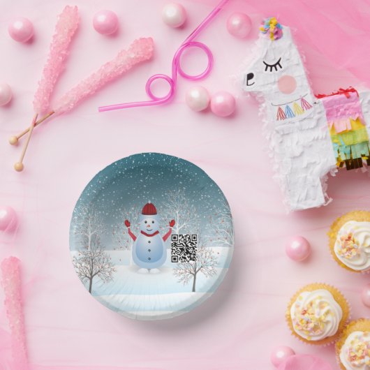 Winter Weihnachtsschneemann Papier Bowl Pappteller (Party)