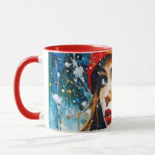 Winter, Weihnachtsschneemännchen personalisieren T Tasse