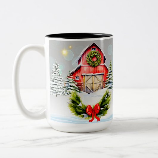 Winter/Weihnachtsstall Tasse (Links)