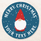 Winter Weihnachtszwerge Untersetzer (Vorderseite)