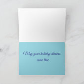 Winter Weiß und Mattierte Laterne Karte (Innenseite)