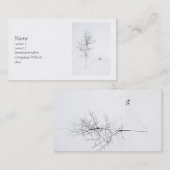 Winter-Weiß Visitenkarte (Vorne/Hinten)