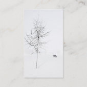 Winter-Weiß Visitenkarte (Rückseite)