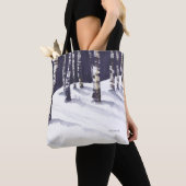 Winter-weiße Birken Tasche (Von Nahem)