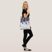 Winter-weiße Birken Tasche (Am Model)