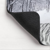 Winter-weißer Tiger Mousepad (Ecke)
