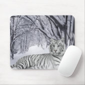 Winter-weißer Tiger Mousepad (Mit Mouse)