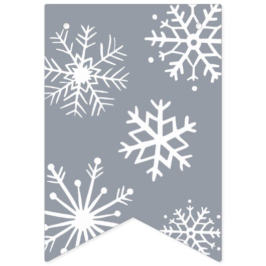 Winter Welcome Baby Wimpelkette (Zweite Fahne)