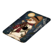 Winter Welcome Snowman Premium Magnet (Linke Seite)