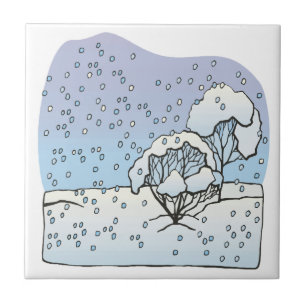 Winter-Welt Fliese