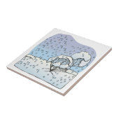 Winter-Welt Fliese (Seite)