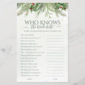 Winter wer das beste Brautparty-Spiel der Bride ke (Vorderseite)