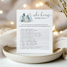 Winter Wer das beste Spiel der Mama kennt