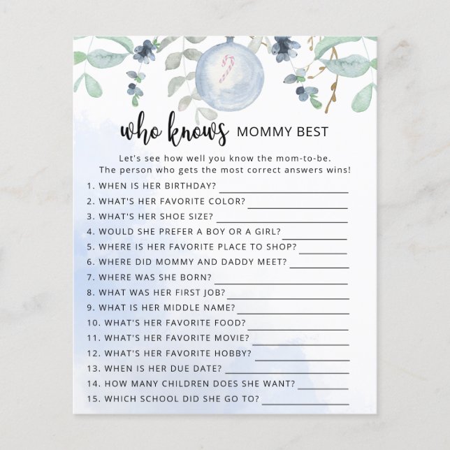 Winter Wer Mami am besten kennt (Vorderseite)