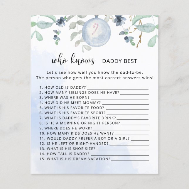 Winter Wer Papa am besten kennt (Vorderseite)