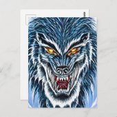 Winter Werewolf Fantasy Dark Horror Art Postkarte (Vorne/Hinten)