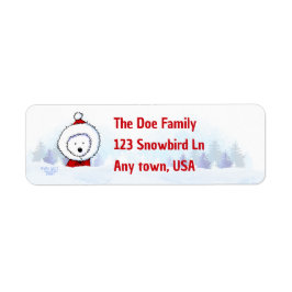 Winter Westie Christmas Address Labels