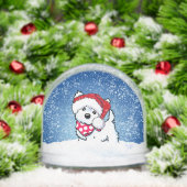 Winter Westie Christmas Art Schneekugeln (Weihnachten)