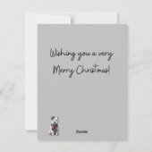 Winter Westie Frohe Weihnachtskarte Feiertagskarte (Rückseite)