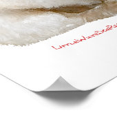 Winter Westie in einem Roten Scarf Poster (Ecke)