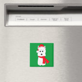 Winter Westie Magnet (In Situ (Geschirrspüler))
