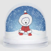 Winter Westie Schneekugeln (Vorderseite)
