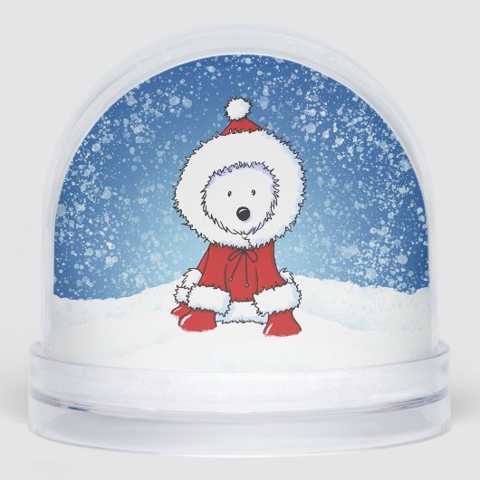 Winter Westie Schneekugeln (Vorderseite)