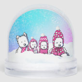Winter Westies Snow Globe Schneekugeln (Rückseite)