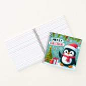 Winter Whimsy: Festes Penguin Square Notebook Notizblock (Innenseite)