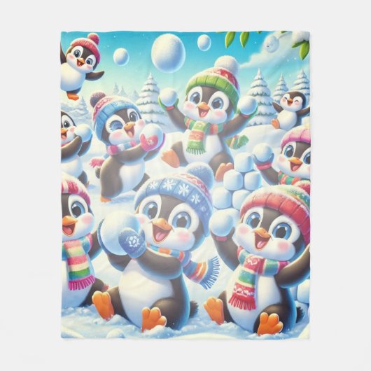 Winter Whimsy Fleecedecke (Vorderseite)