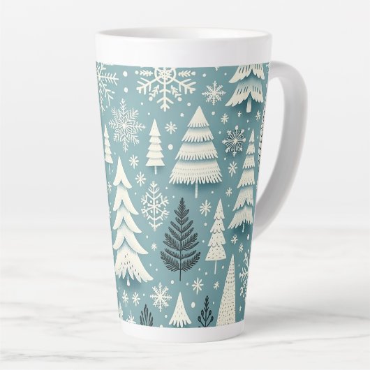 Winter Whimsy Forest Milchtasse (Rechte Ecke)