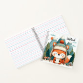 Winter Whimsy - Fox in einem Fluffy Hat Notizblock (Innenseite)